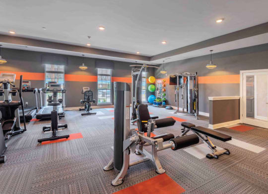 Large Fitness Center at The Met Apartment Homes, 35402
