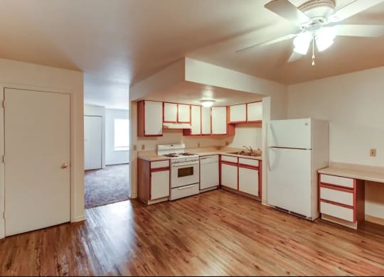 Large Kitchen with dishwasher at Arbor Pointe Townhomes, Battle Creek, Michigan