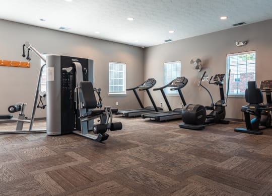 Two Level Fitness Center at Hamilton Square Apartments, Westfield, Indiana