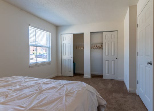 Bedroom With Closet at Hamilton Square Apartments, Westfield, 46074