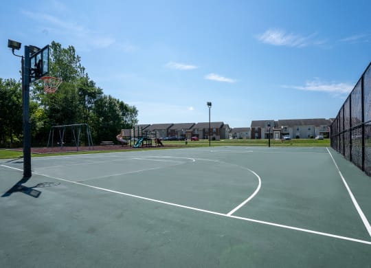 Basketball Court View at Walnut Creek Apartments, Indiana, 46902