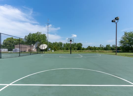 Basketball Court at Walnut Creek Apartments, Indiana