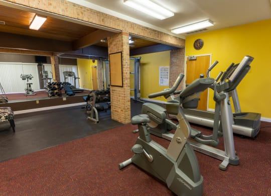 Fitness Center With Updated Equipment at Arbor Pointe Townhomes, Michigan