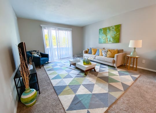 Large living room at Camelot East Apartments, Ohio, 45014