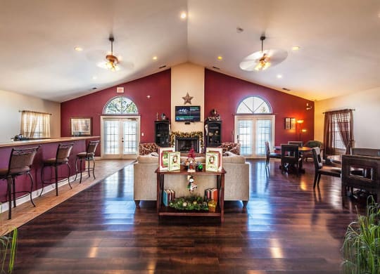 Clubhouse interior at Barton Farms in Greenwood, IN