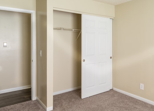 Closets In Bedroom at Meadow View Apartments and Townhomes, Ohio