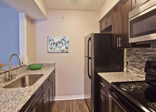 Modern spacious kitchen  at Camelot East Apartments, Fairfield, Ohio