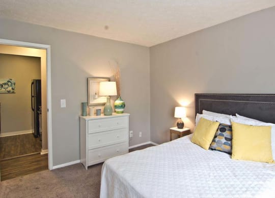 Spacious bedroom at Camelot East Apartments, Ohio