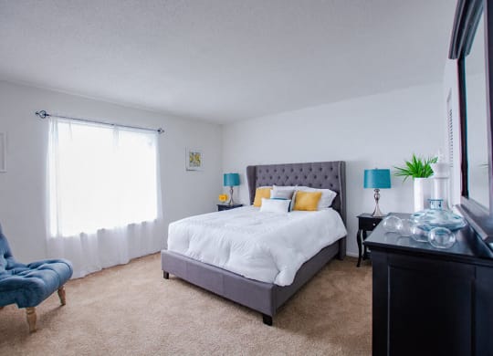 Large Comfortable Bedrooms at The Lodge Apartments, Indiana, 46205