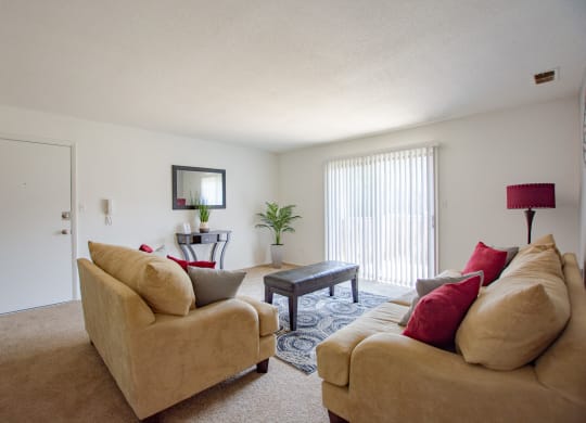 Resort Style Living Rooms at The Lodge Apartments, Indiana