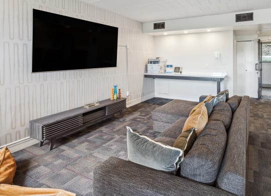 a living room with a couch at Walnut Towers at Frick Park, Pittsburgh
