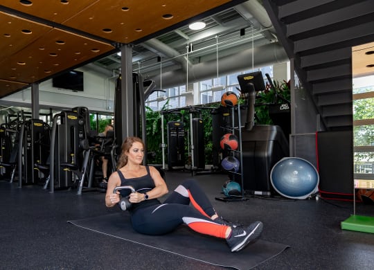 woman exercising at Bakery Living in Pittsburgh, PA 15206