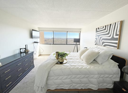 bedroom at Walnut Towers at Frick Park, Pittsburgh, PA 15217