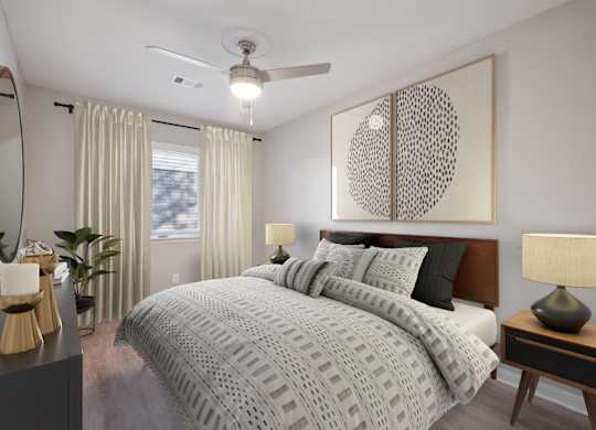 A Bedroom at Fair Oaks Apartments, Little Rock, Arkansas