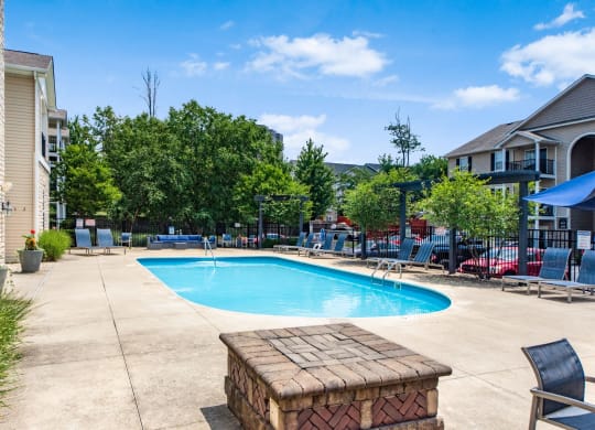 the swimming pool at our apartments