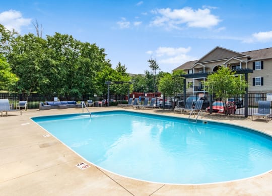 the swimming pool at our apartments