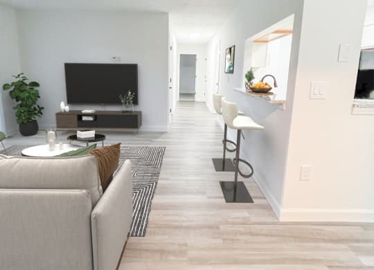 Living Room at Hilltop Apartments, Cincinnati, 45213-2638