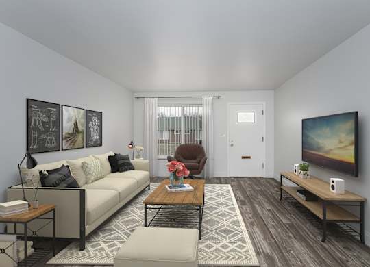 Fernview floor plan-one bedroom renovated ranch style