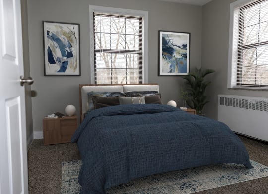 Comfortable Bedroom With Large Window at Huntley Ridge, Kettering, 45419