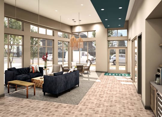 Large Lobby at Adelphi Quarter, Columbus, Ohio