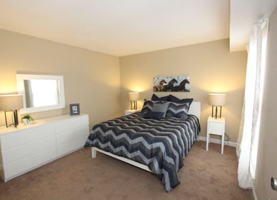 Living room area 1 at Rivers Edge Apartments and Townhomes, Dayton, OH