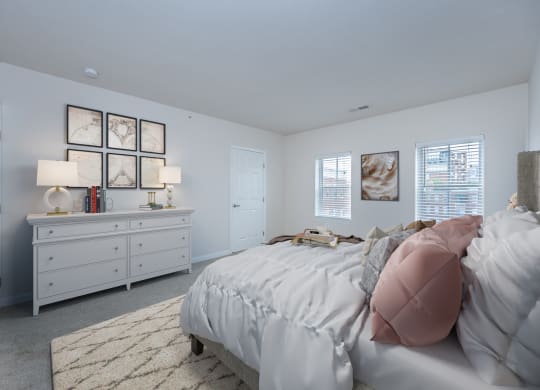 Spacious Bedroom at Roebling Row, Covington, Kentucky