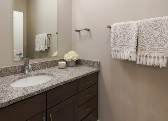 Bathroom with a sink at Adelphi Quarter, Columbus, OH