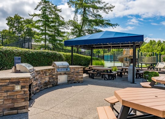 Picnic area at Indian Creek Apartments, Cincinnati, Ohio, 45236