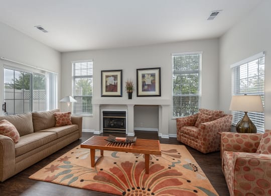 Living room at Falls at Landen, Maineville, Ohio