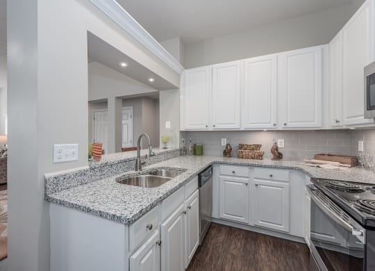 White kitchen at Falls at Landen, Maineville