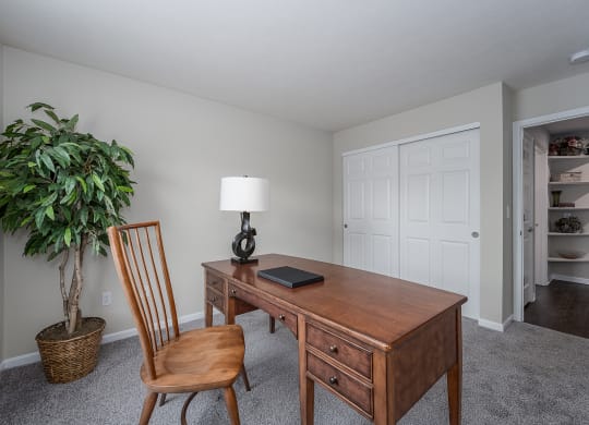 Wooden table chairat Falls at Landen, Maineville, OH, 45039