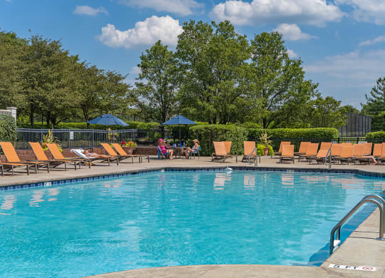 the swimming pool at the resort at governors crossing at Bishops Gate, Cincinnati
