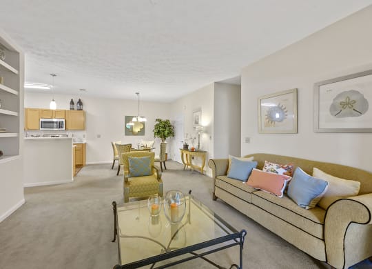 Living room at Bishops Gate, Cincinnati, Ohio