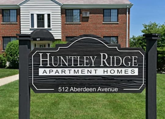 Property Signage at Huntley Ridge, Kettering, OH, 45419