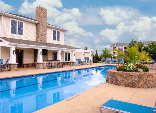 Large swimming pool for residents to enjoy at Waterstone Landing, Ohio, 43551