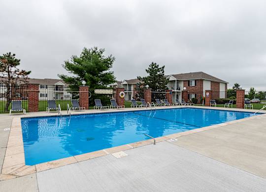 our apartments have a large swimming pool at our apartments