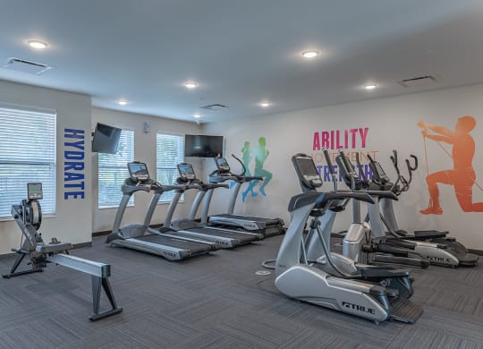 Interior gym at DeSales Flats Apartments*, Cincinnati, OH, 45206