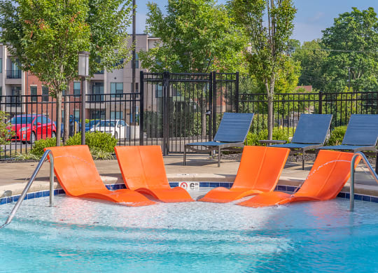 Resort style pool at DeSales Flats Apartments*, Cincinnati, OH
