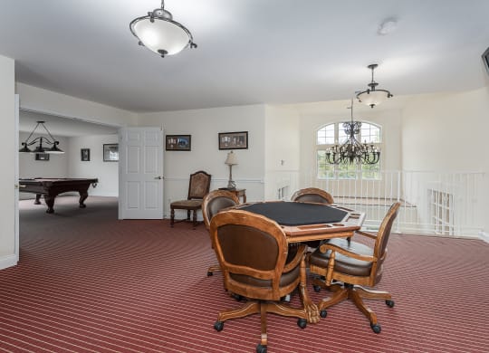 Wooden dining table chair and kitchen at Falls at Landen, Maineville, 45039
