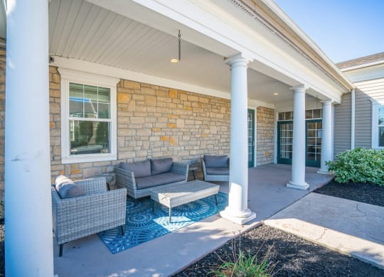 Building entry at Grove City Summit Apartments, Grove City