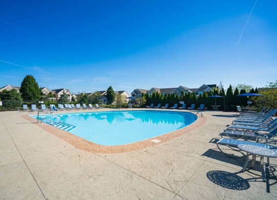 the swimming pool at the resort at governors crossing at Grove City Summit Apartments, Grove City, OH, 43123