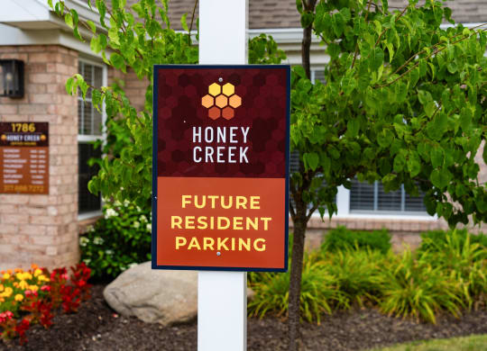 Future Resident Parking Signage at Honey Creek, Greenwood, Indiana