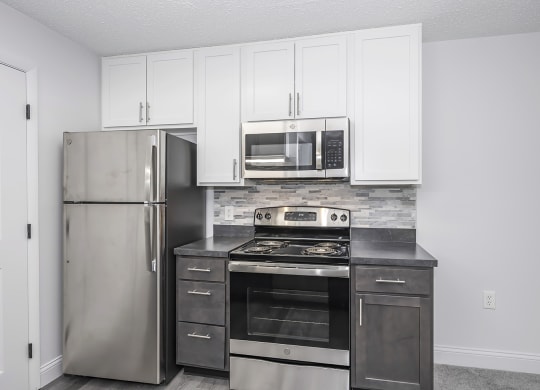 Electric Range In Kitchen at Honey Creek, Greenwood, Indiana