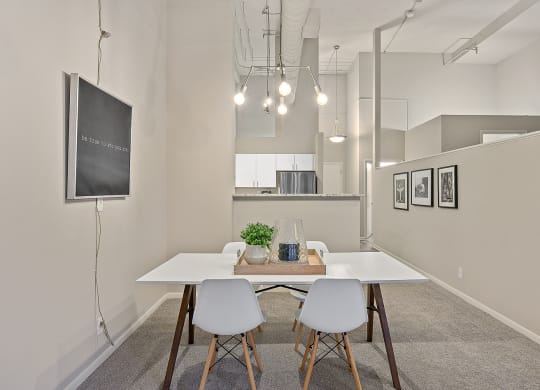 dining and kitchen at The Lofts at Shillito Place, Cincinnati, 45202