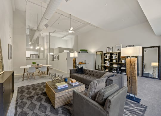 Dining table at The Lofts at Shillito Place, Cincinnati
