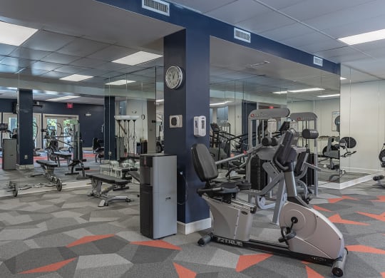 Gym with cardio machines and weights  at Wrights Point, Ft Wright, KY, 41011