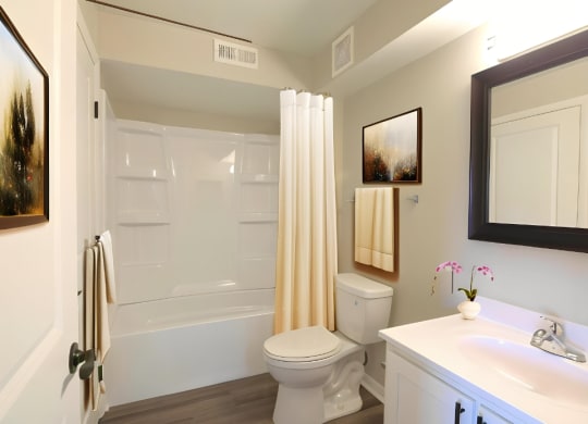 a bathroom with a toilet and a shower and a sink