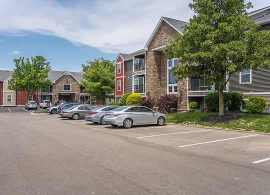 Parking lot at Galbraith Pointe Apartments and Townhomes, Cincinnati, Ohio, 45231