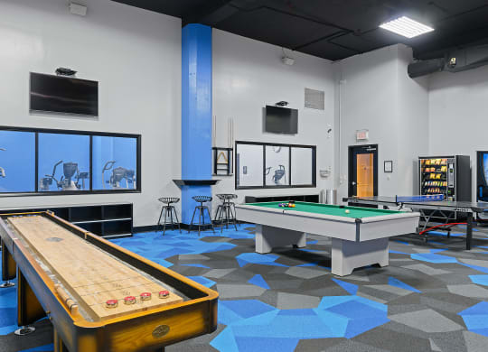 Pool table at The Lofts at Shillito Place, Cincinnati, OH, 45202