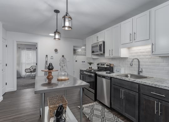 B/W Kitchen at SoDel, Kettering, OH